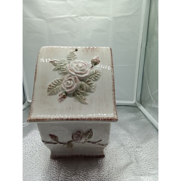 Midwestern Homes Birdhouse White‎ Pink Green - Picture 2 of 7